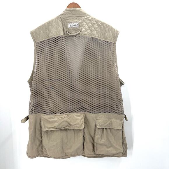Weekender Traveler Adventure Series Outdoors Fishing Vest Beige Mesh Mens Large - Picture 4 of 8